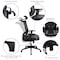 Flash Furniture Office Chair, Mesh, Black H-2809-1KY-BK-GG - alternate 9